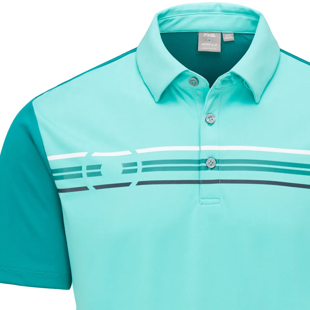 Ping Morten Sensorcool Polo Shirt - Aquarius/Everglade Fuel Your Fire