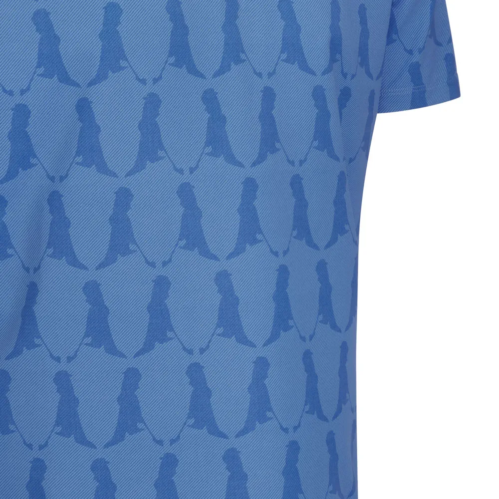 Game-Changer Footwear Ping Mr. Ping Printed Polo Shirt - Blue Multi