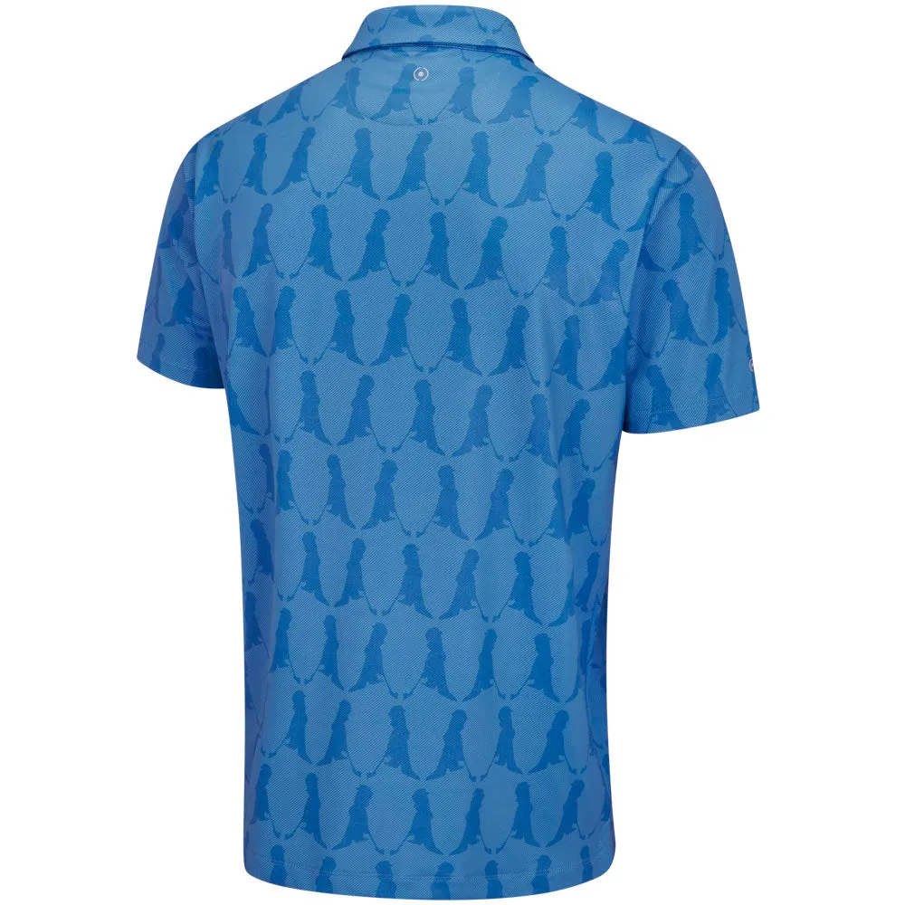 Ping Mr. Ping Printed Polo Shirt - Blue Multi All Saints' Day Sale