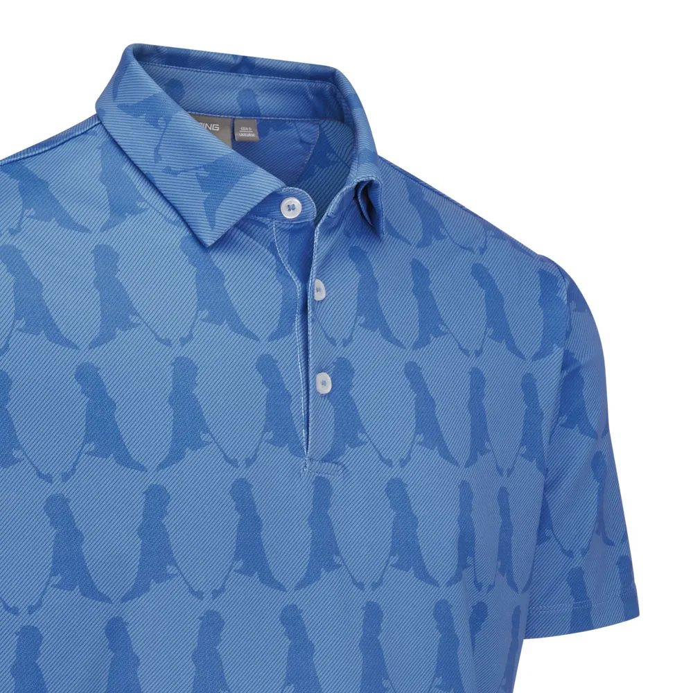Stay in Motion Easter Sale Ping Mr. Ping Printed Polo Shirt - Blue Multi