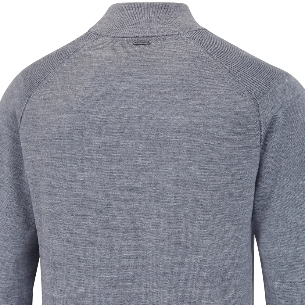 Walk Loud Special Offer Ping Murphy Full Zip Sweater - French Grey Marl