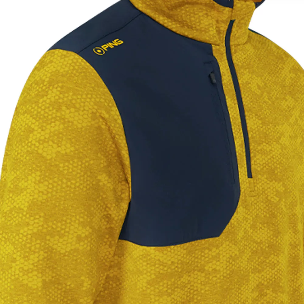 Move Like You Mean It Ping Nexa 1/4 Zip Pullover - Sulphur/Navy