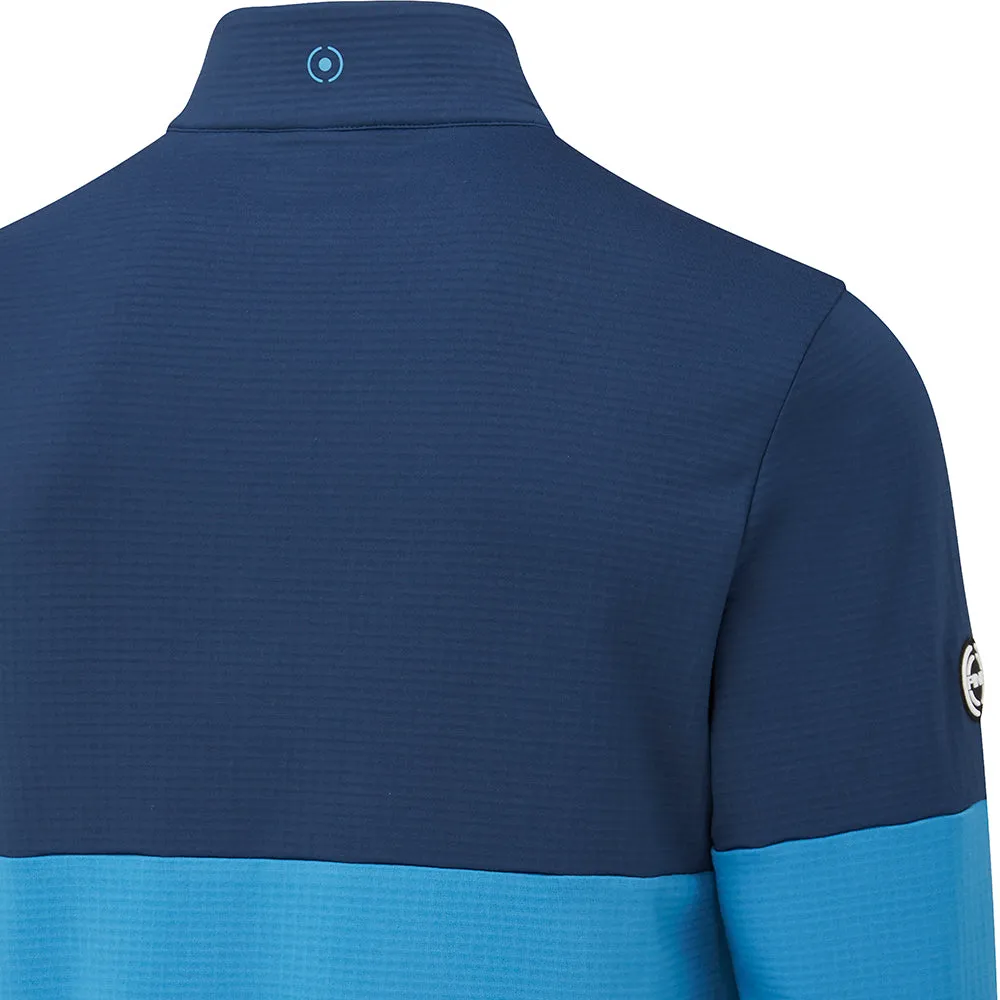 Ping Nexus 1/4 Zip Sensorwarm Pullover - Danube/Oxford Blue Step Into Strength
