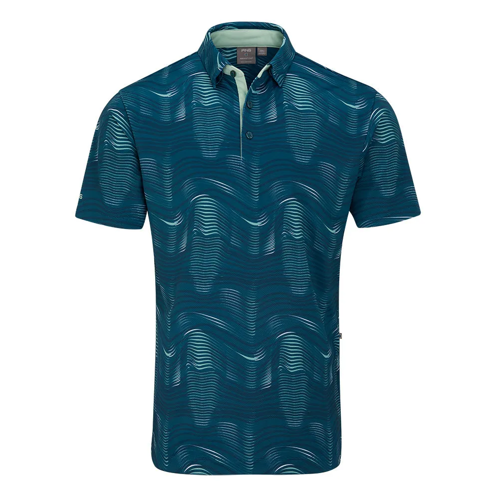 Ping Optic Groove Polo Shirt - Forest Multi Mother's Day Sale