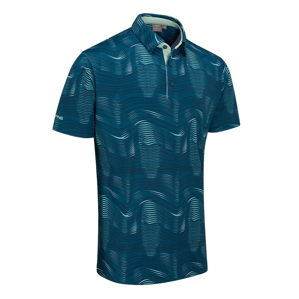 Ping Optic Groove Polo Shirt - Forest Multi The Fast Lane Choice
