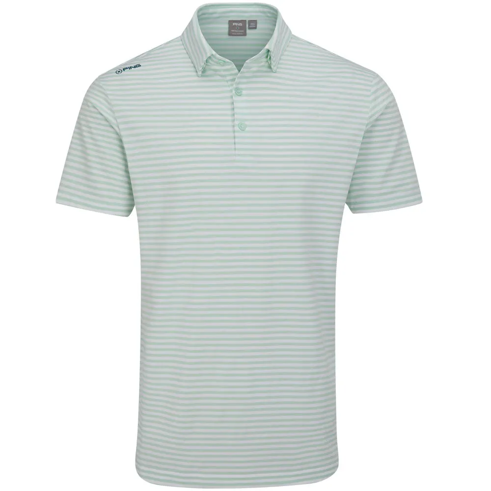 Ping Owain Polo Shirt - Misty Green/White Stay in Motion