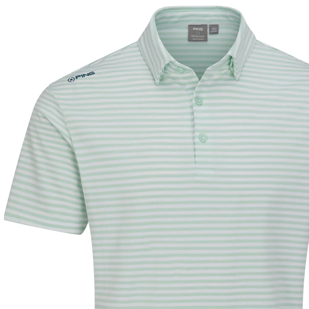 Ping Owain Polo Shirt - Misty Green/White Valentine's Day Sale
