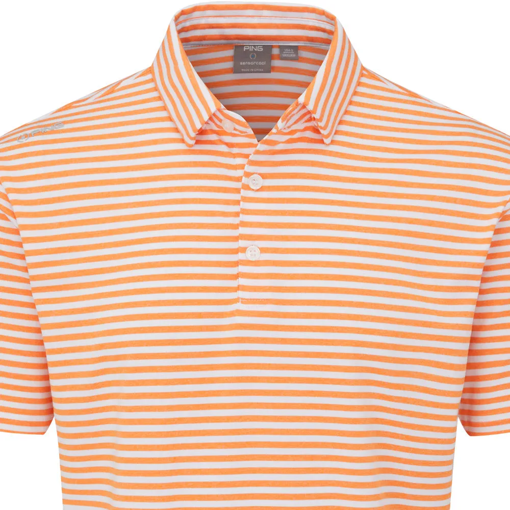 Ping Owain Polo Shirt - Tangerine/White Own the Streets Move Like You Mean It