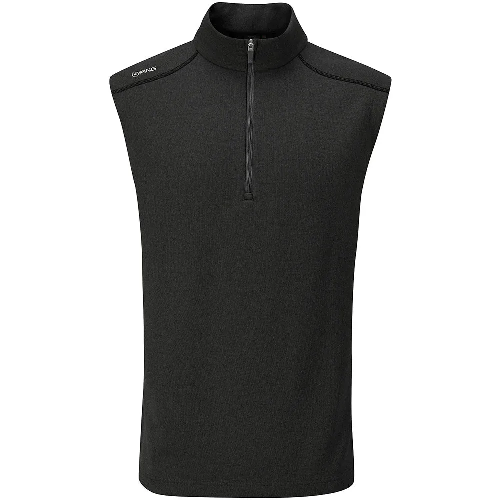 Ping Ramsey 1/2 Zip Gilet - Black Define Your Own Way Christmas Eve Sale