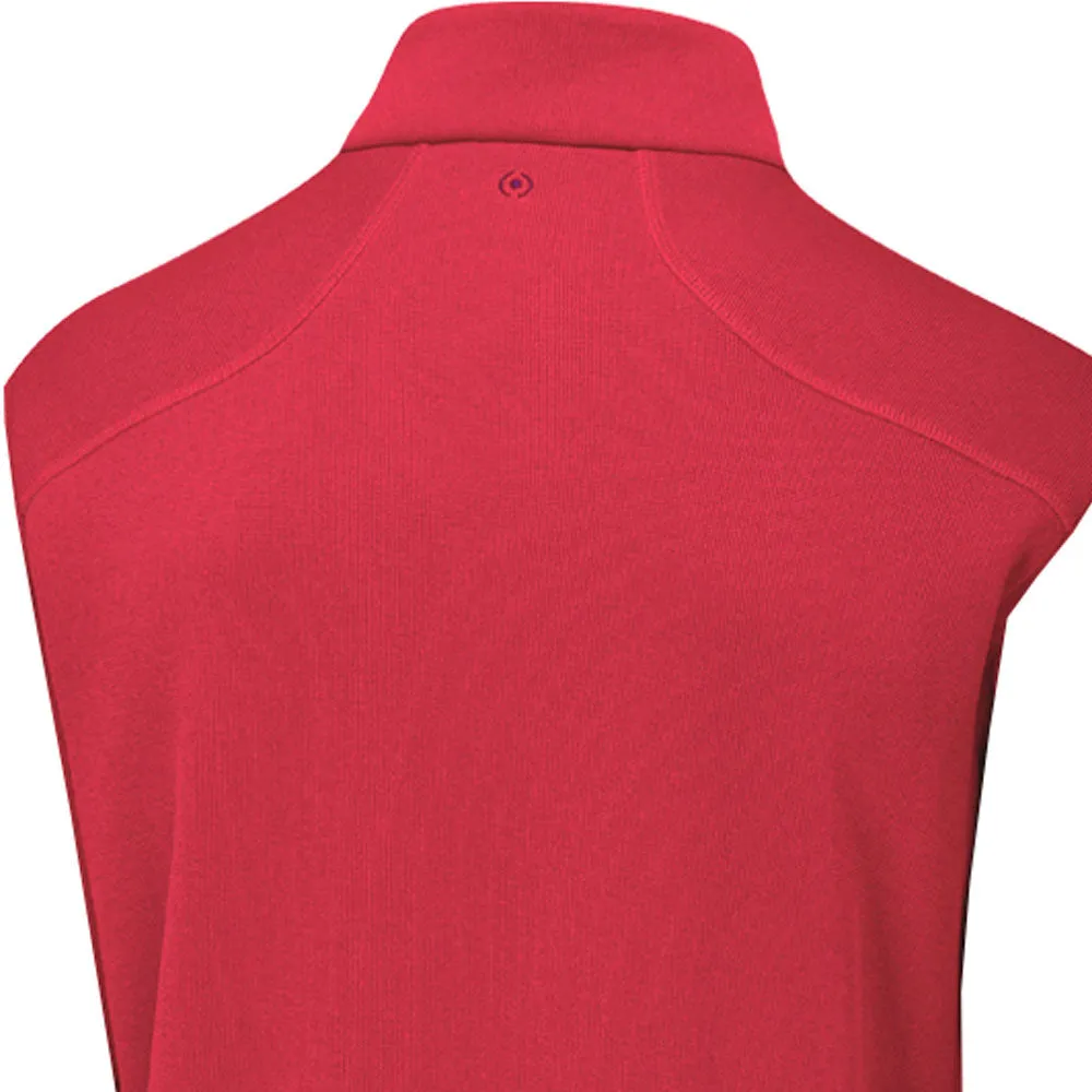 Cyber Monday Sale Rise Every Time Ping Ramsey 1/2 Zip Gilet - Rich Red Marl