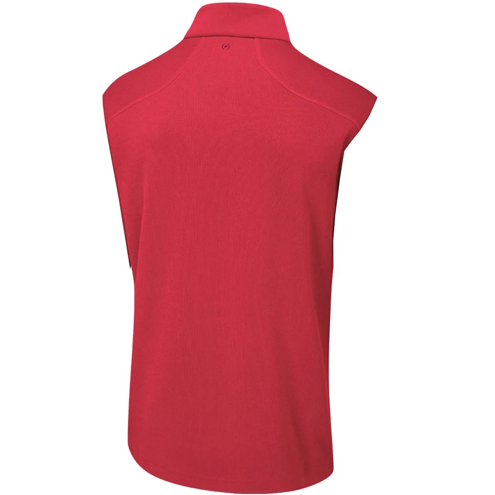 Labor Day Sale No Limits, Just Style Ping Ramsey 1/2 Zip Gilet - Rich Red Marl