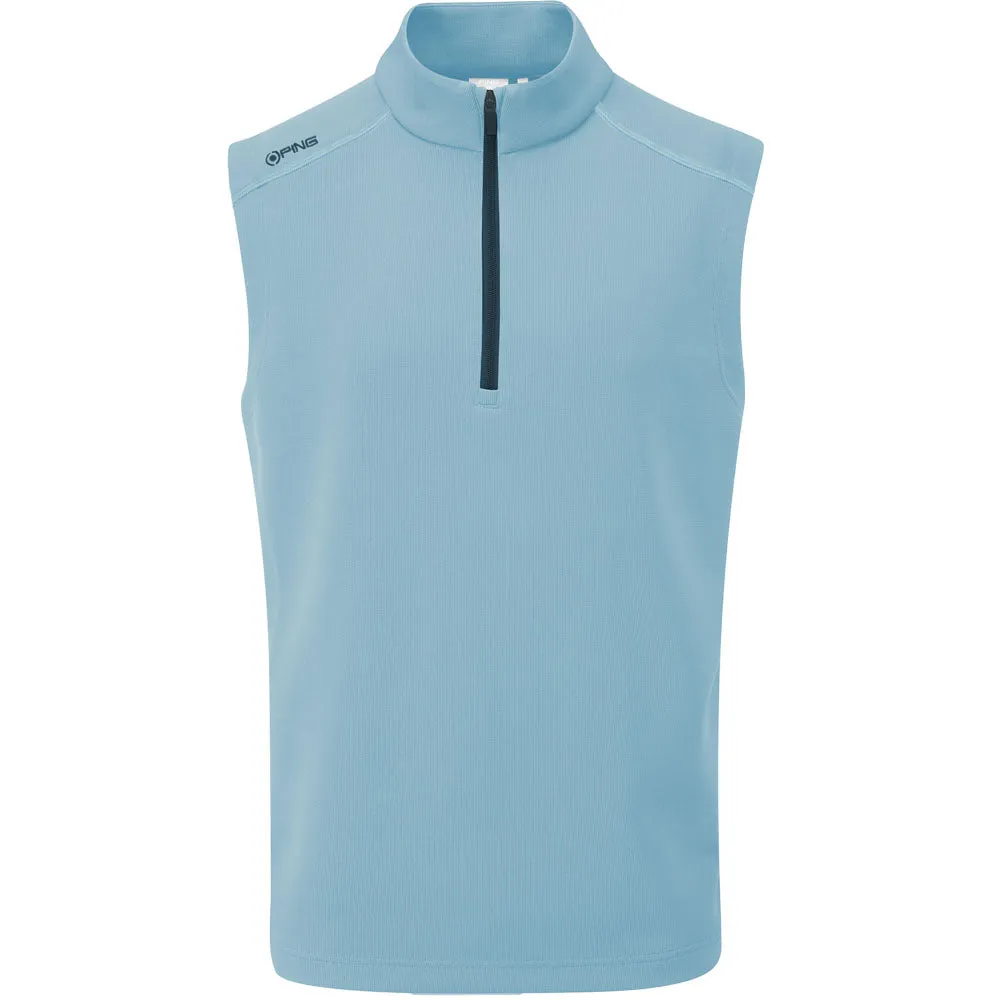 Ping Ramsey 1/2 Zip Gilet - Sky Blue Marl Cyber Monday Sale Gear Up and Go