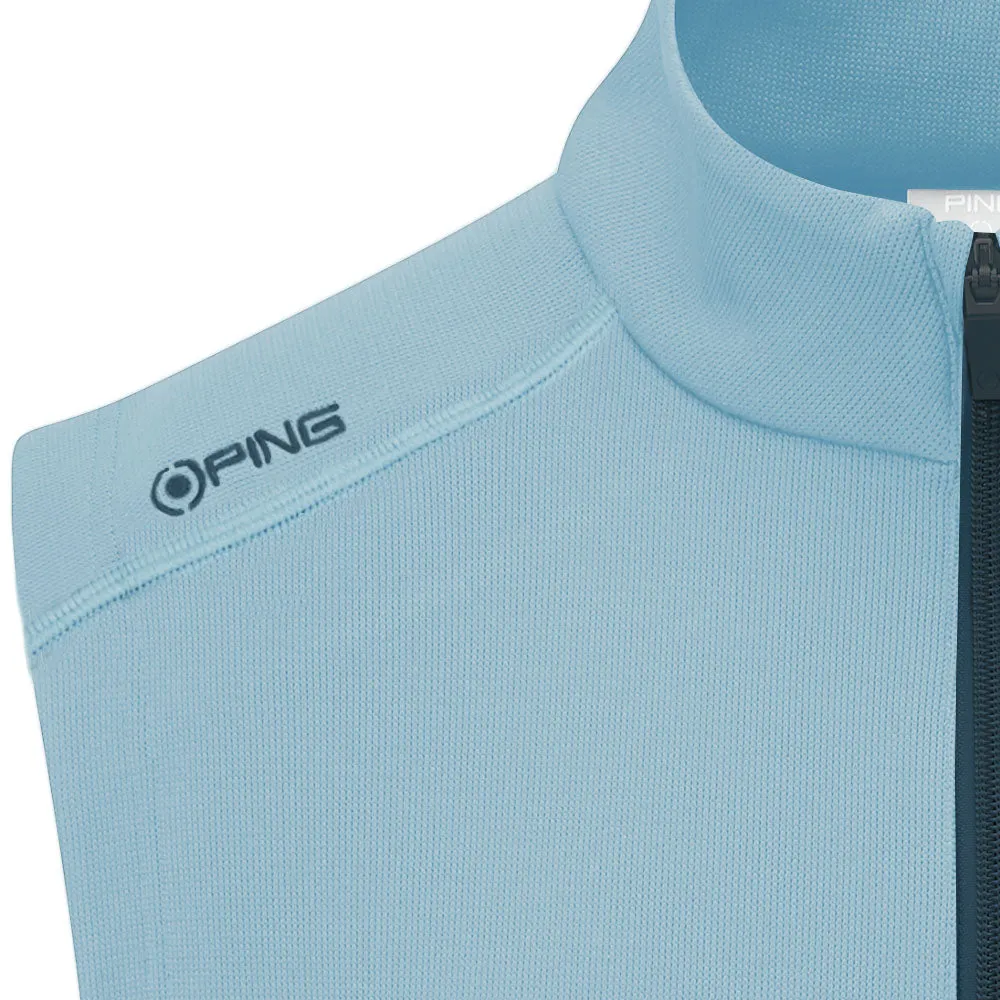 Independence Day Sale Ping Ramsey 1/2 Zip Gilet - Sky Blue Marl
