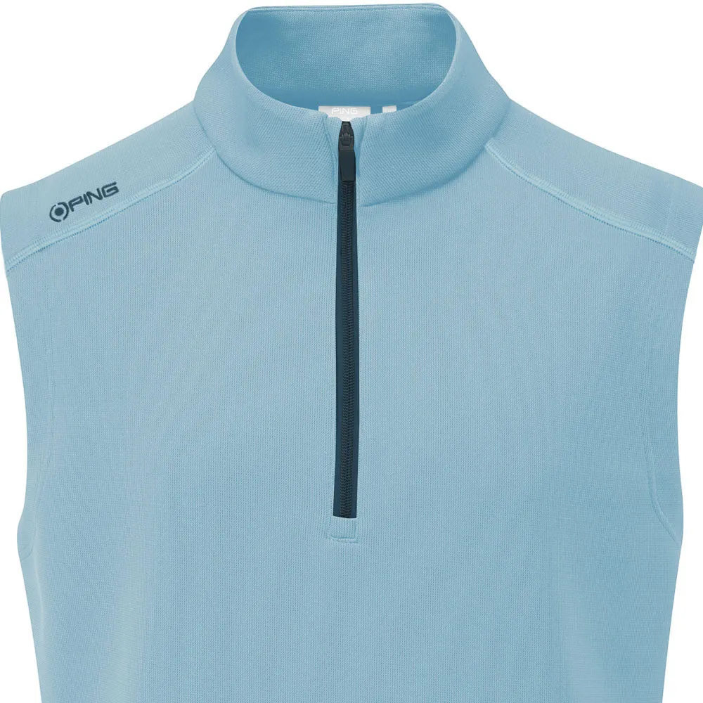Memorial Day Sale Ping Ramsey 1/2 Zip Gilet - Sky Blue Marl