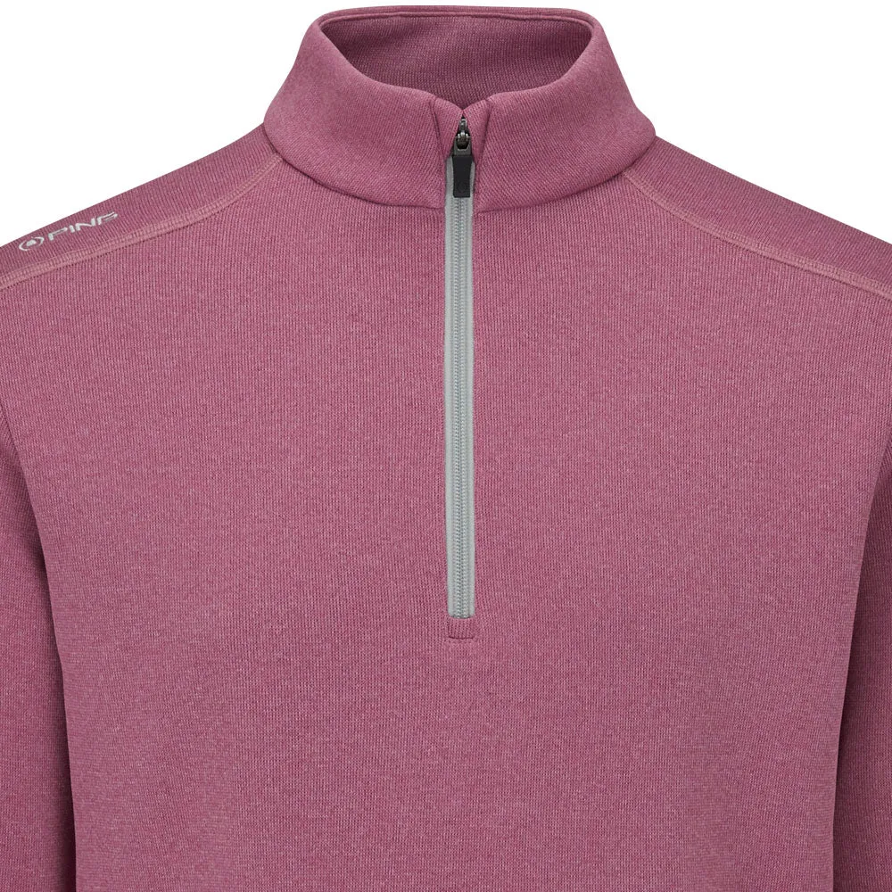 Ping Ramsey 1/2 Zip Pullover - Beet Red Marl Memorial Day Sale Keep Going Strong