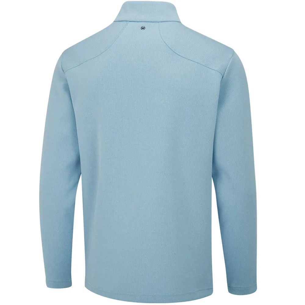Walk Tall Ping Ramsey 1/2 Zip Pullover - Sky Blue Marl