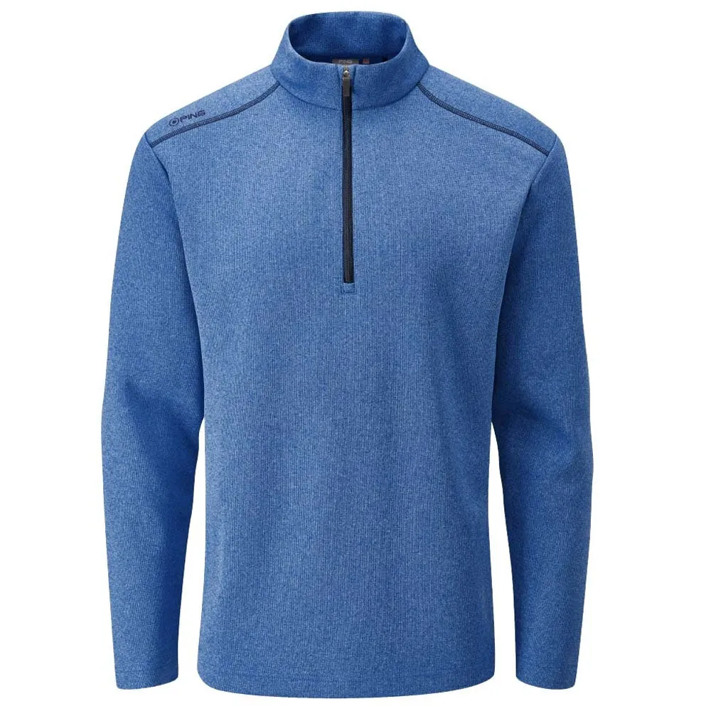 Redefine Classic Feel the Energy Ping Ramsey 1/2 Zip Pullover - Snorkel Blue Marl