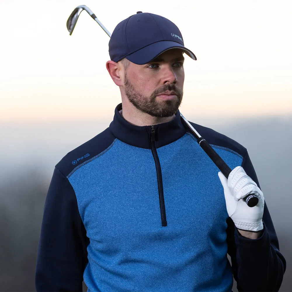 Biggest Sale of the Year Ping Ramsey 1/2 Zip Pullover - Tidal Blue/Navy