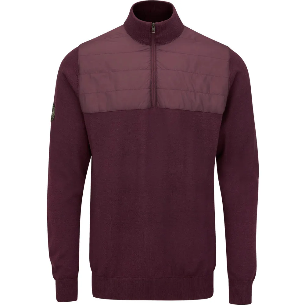 Ping Randle 1/4 Zip Midlayer - Fig Fuel Your Fire Define Your Own Way