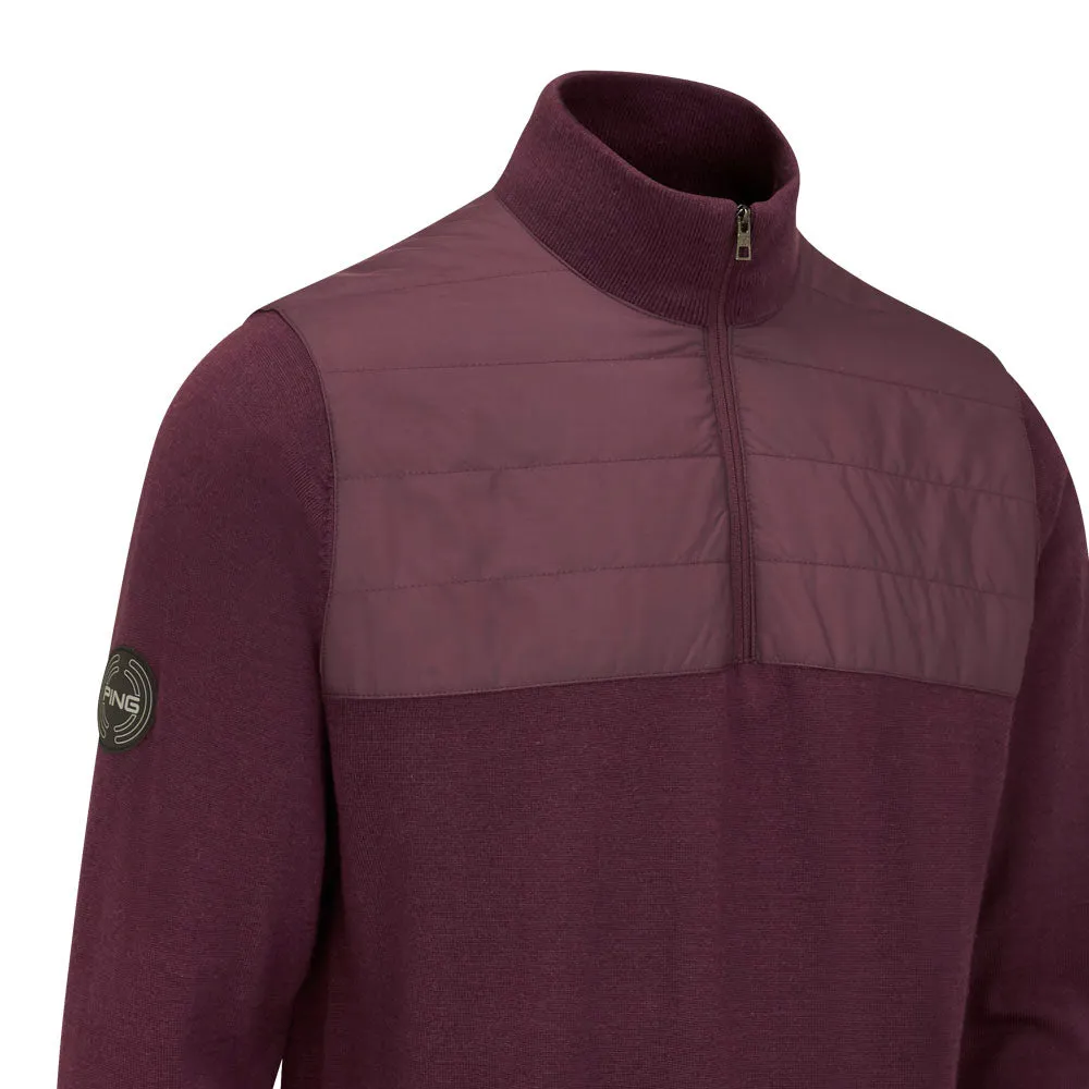 Ping Randle 1/4 Zip Midlayer - Fig Push Beyond Limits