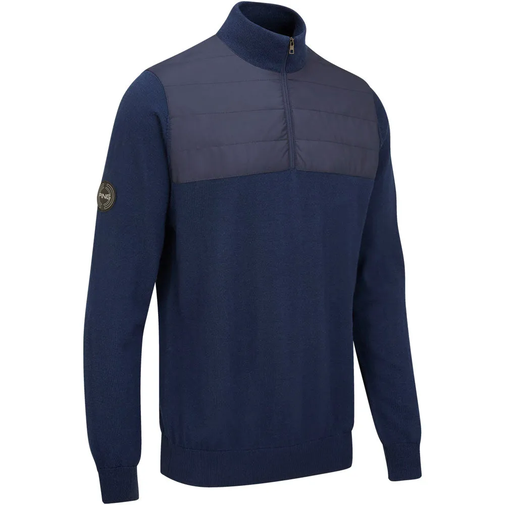 Ping Randle 1/4 Zip Midlayer - Oxford Blue Chase What Moves You