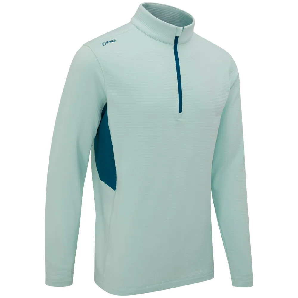 Confidence Starts Here Stride with Confidence Ping Rhodri Mid-Layer 1/2 Zip Pullover  - Misty Green/Forest