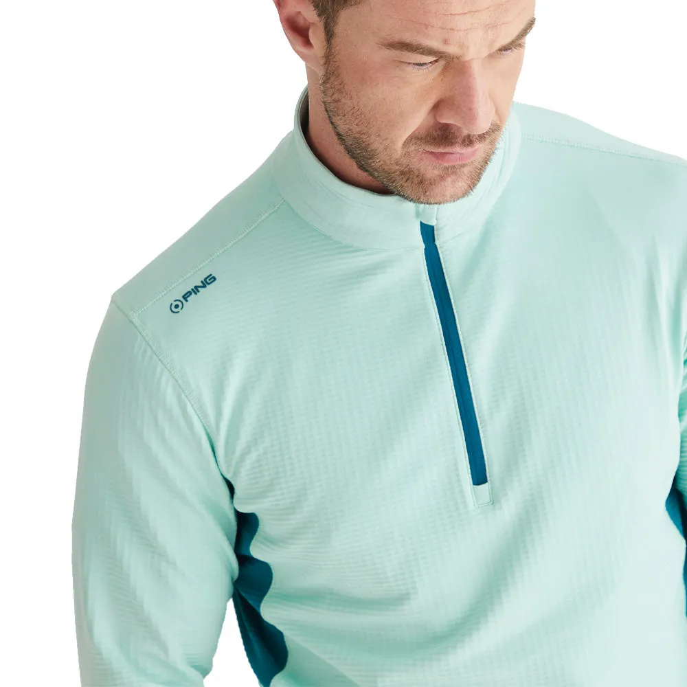 Mother's Day Sale Exclusive Deal Ping Rhodri Mid-Layer 1/2 Zip Pullover  - Misty Green/Forest