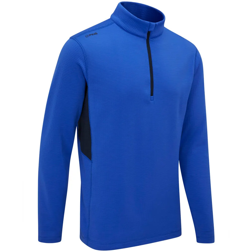 Ping Rhodri Mid-Layer 1/2 Zip Pullover  - Ultra Blue/Navy Fearlessly You Exclusive Deal