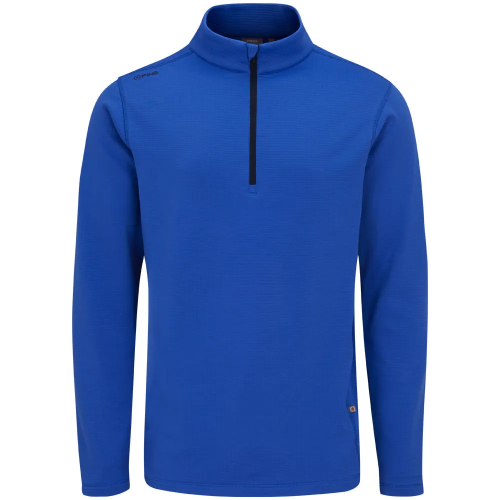 Ping Rhodri Mid-Layer 1/2 Zip Pullover  - Ultra Blue/Navy Dare to Lead