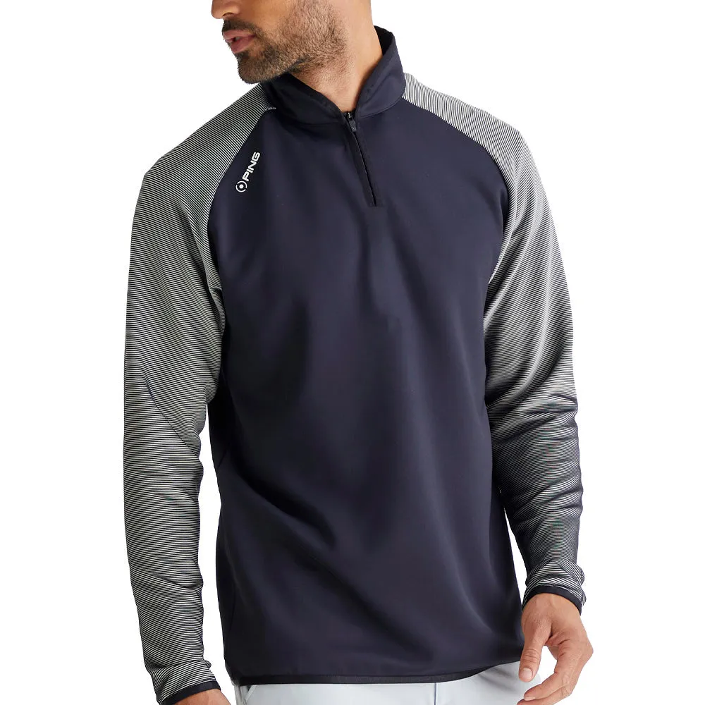 Ping Strio 1/2 Zip Mid Layer  - Black/White Walk with Purpose Move Like You Mean It