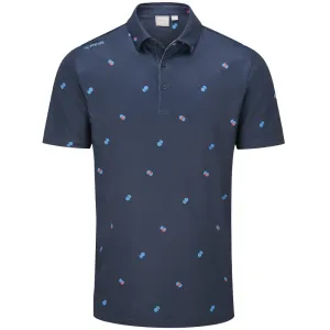 Performance Unleashed Ping Two Tone Sensorcool Polo Shirt - Navy/Poppy