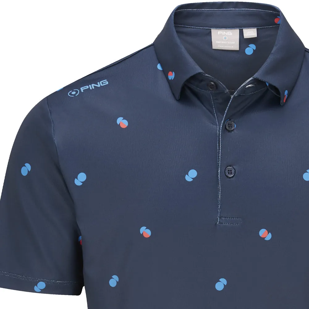 Own the Moment Ping Two Tone Sensorcool Polo Shirt - Navy/Poppy