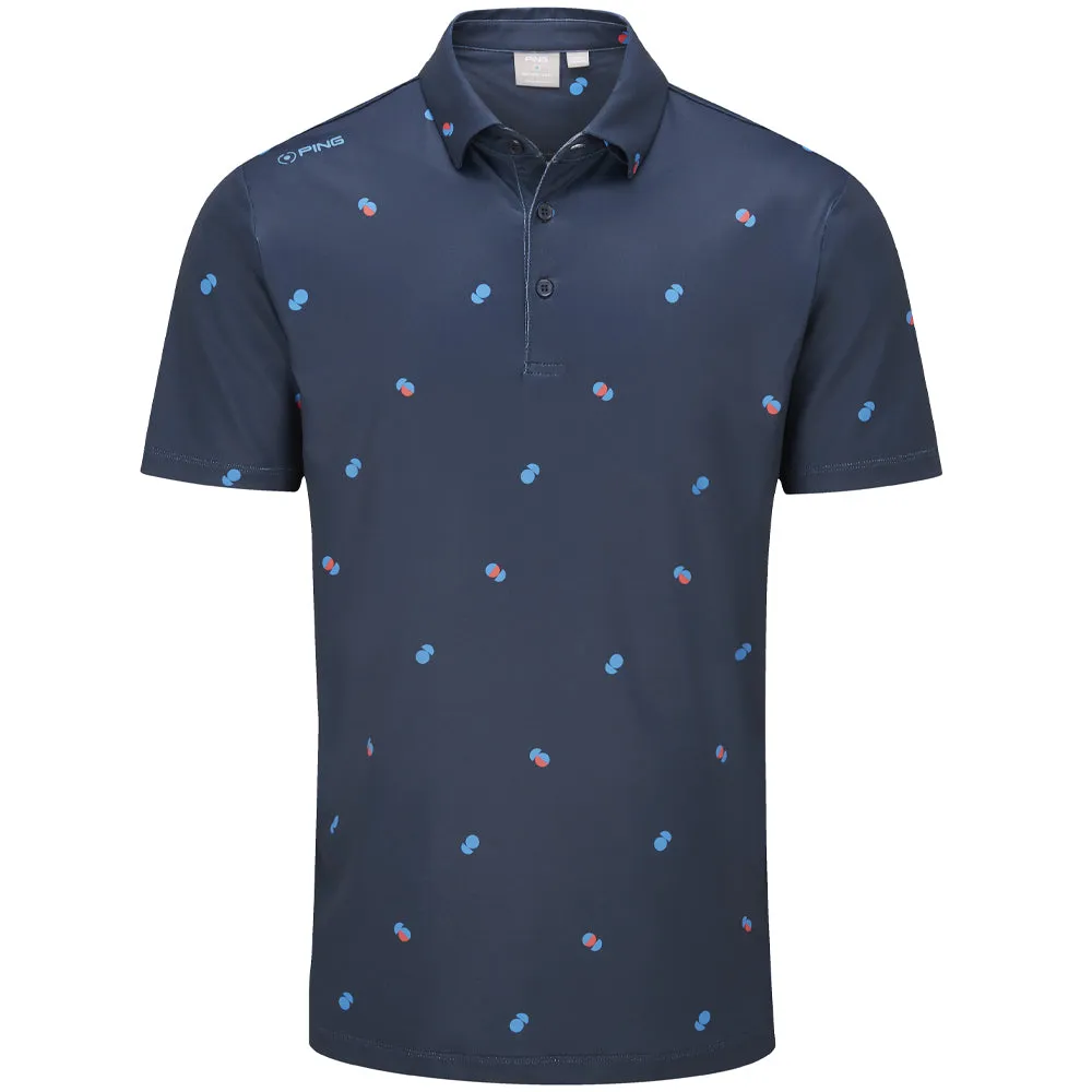 Performance Unleashed Ping Two Tone Sensorcool Polo Shirt - Navy/Poppy