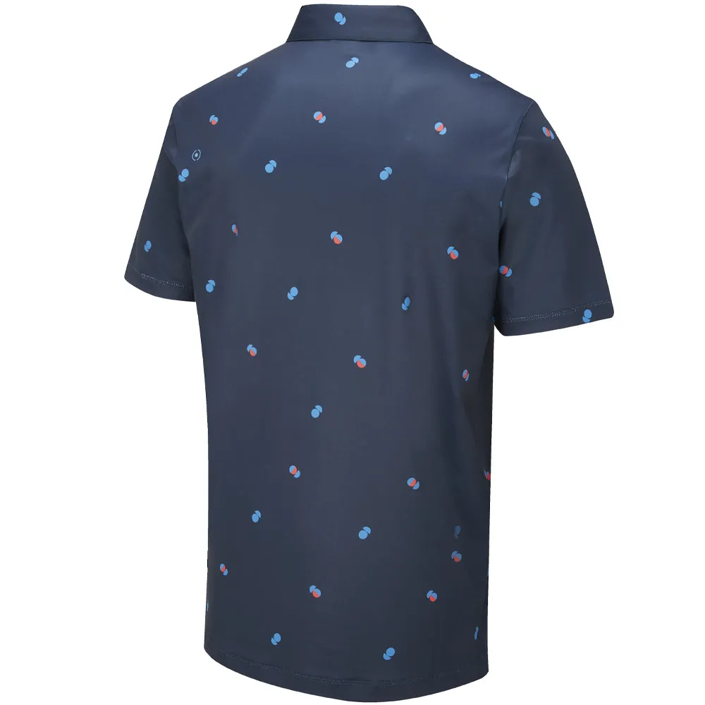Ping Two Tone Sensorcool Polo Shirt - Navy/Poppy Performance Unleashed Clearance Sale