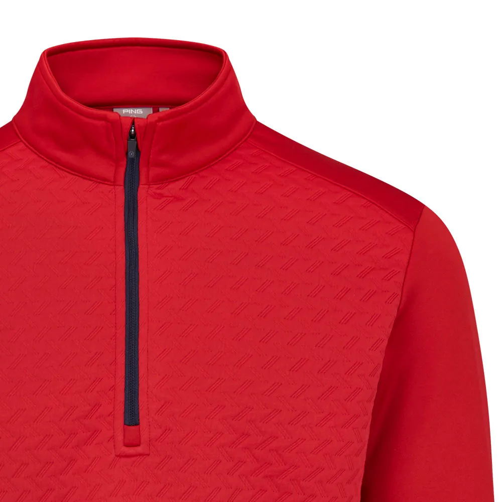 Chase What Moves You Valentine's Day Sale Ping Whister 1/2 Zip Pullover - Rich Red