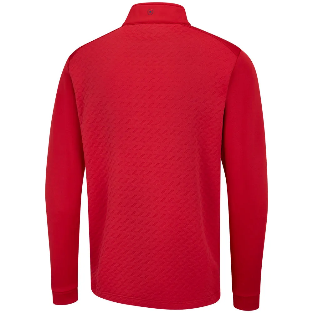 Ping Whister 1/2 Zip Pullover - Rich Red All Eyes on You Christmas Day Sale