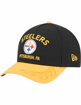 Pittsburgh Steelers New Era NFL 25 Draft 9FORTY M-Crown Snapback Hat - Black