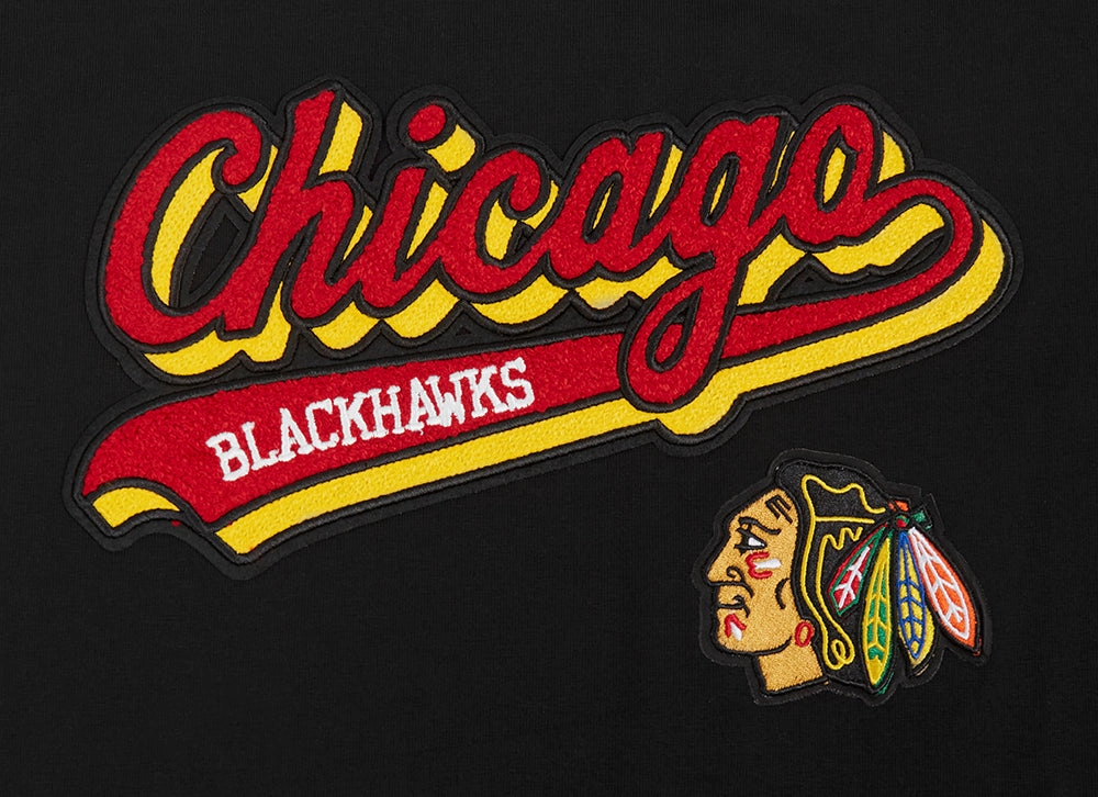PLAYERA BOYFRIEND NHL CHICAGO BLACKHAWKS SCRIPT TAIL PARA MUJER