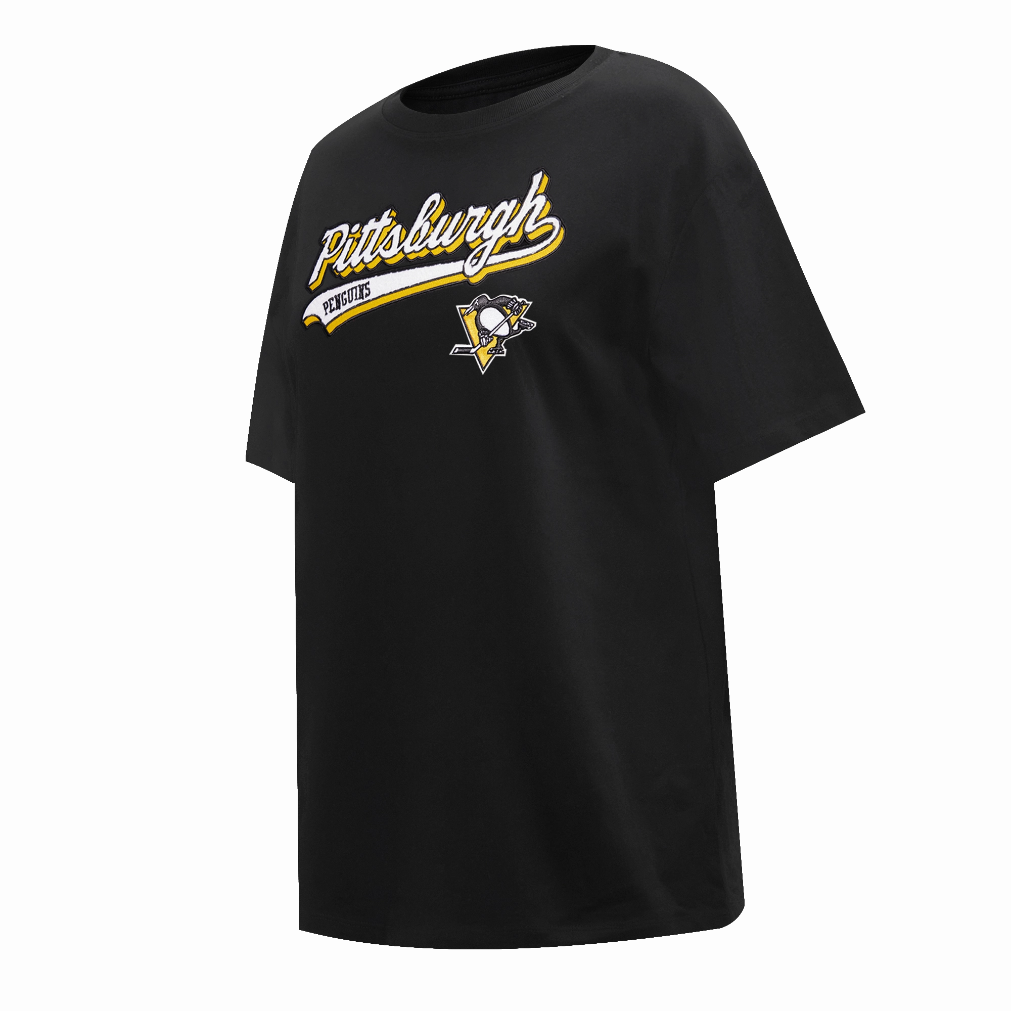 PLAYERA BOYFRIEND NHL PITTSBURGH PENGUINS SCRIPT TAIL PARA MUJER