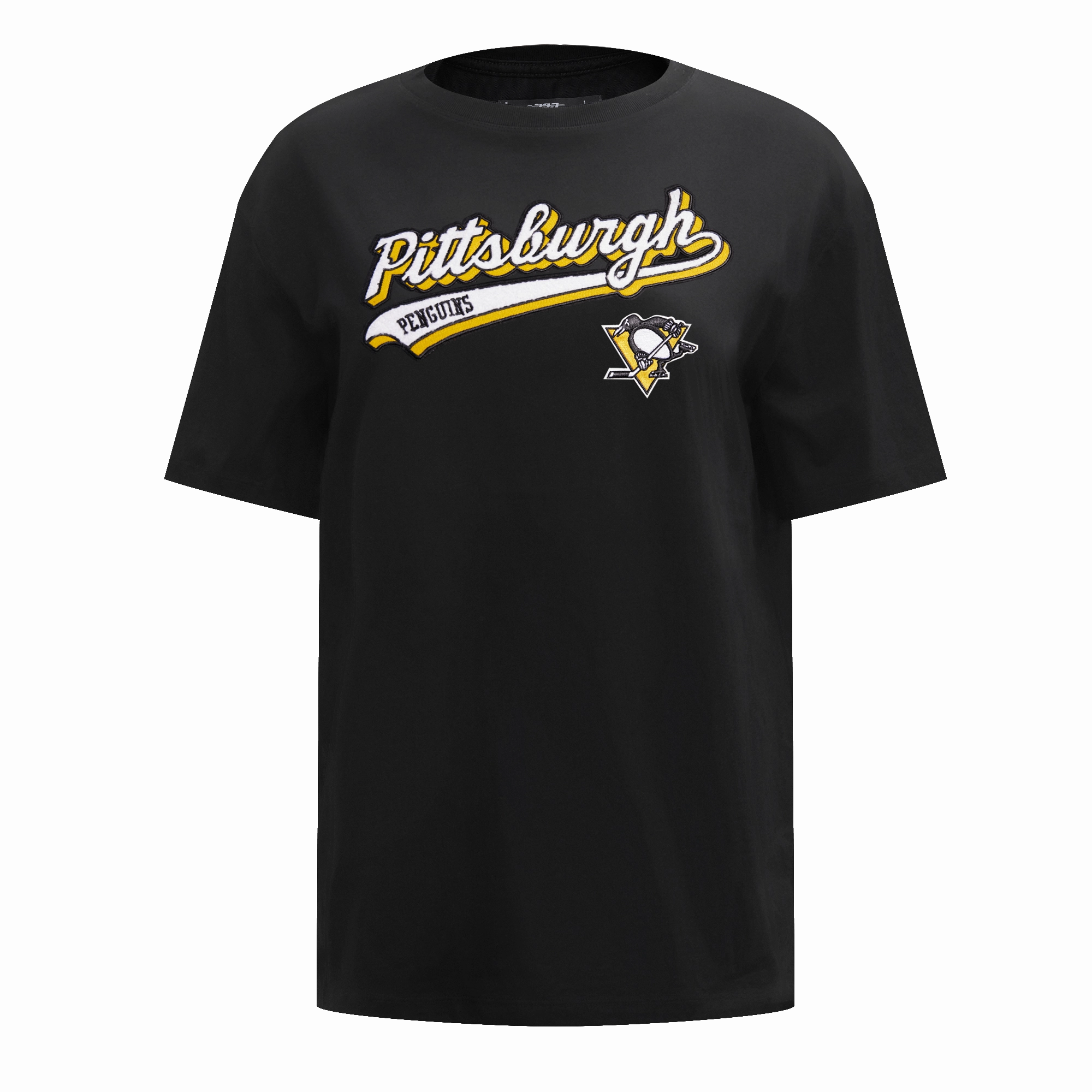PLAYERA BOYFRIEND NHL PITTSBURGH PENGUINS SCRIPT TAIL PARA MUJER