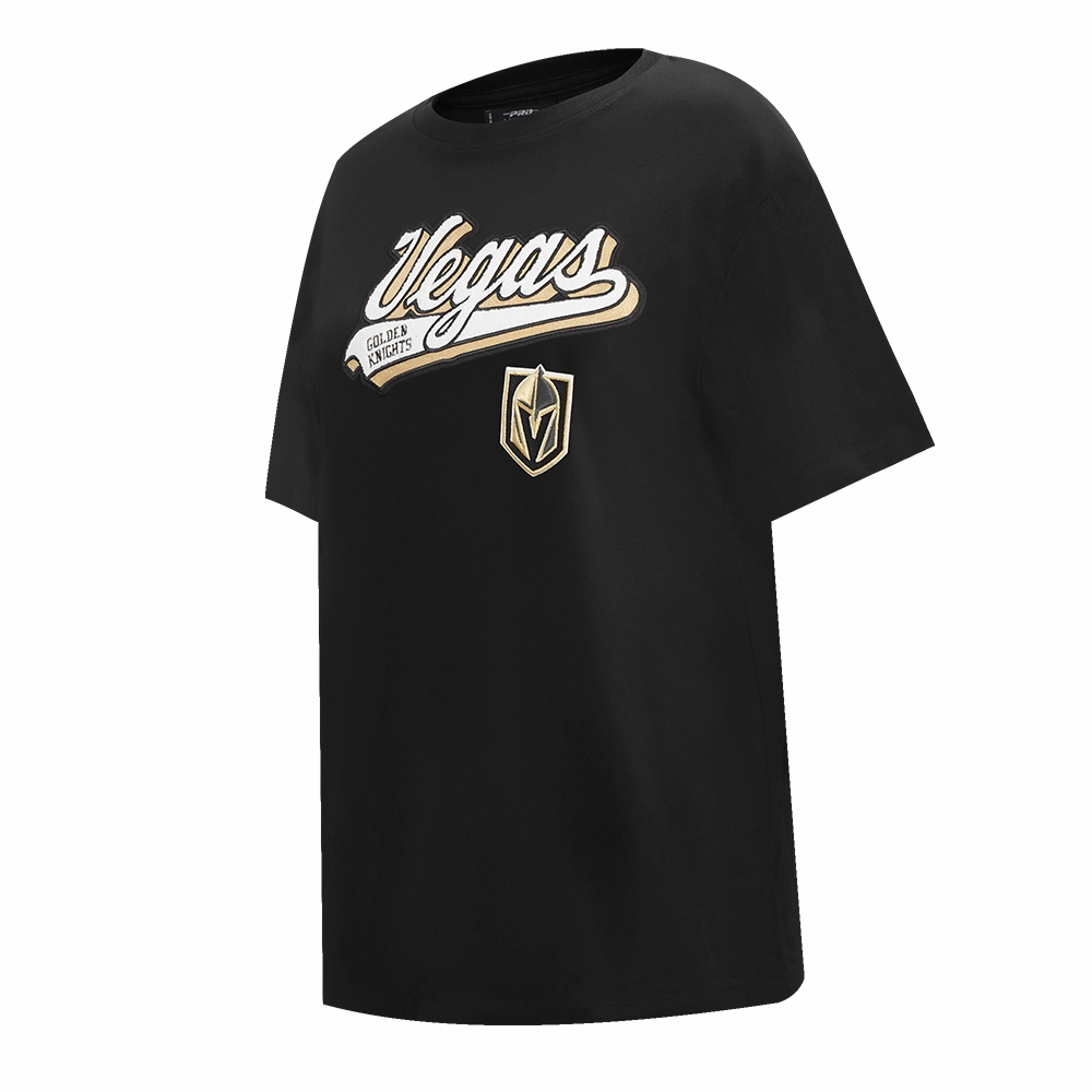 PLAYERA BOYFRIEND NHL VEGAS GOLDEN KNIGHTS SCRIPT TAIL PARA MUJER