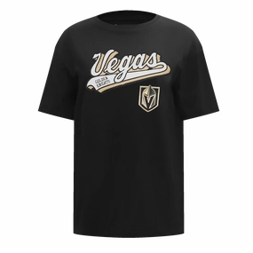 PLAYERA BOYFRIEND NHL VEGAS GOLDEN KNIGHTS SCRIPT TAIL PARA MUJER