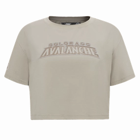 PLAYERA CROP NHL COLORADO AVALANCHE NEUTRAL PARA MUJER