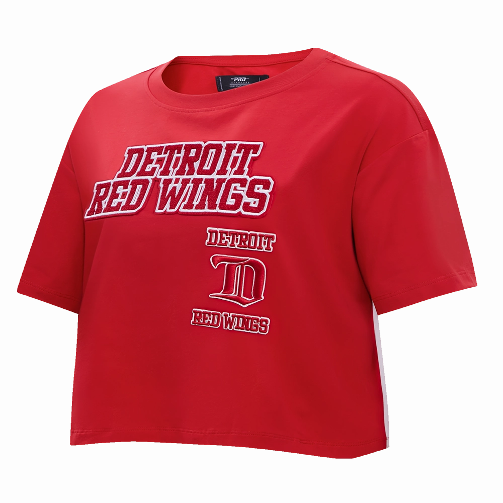 PLAYERA CROP NHL DETROIT RED WINGS RETRO CLASSICS PARA MUJER