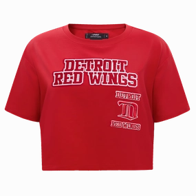PLAYERA CROP NHL DETROIT RED WINGS RETRO CLASSICS PARA MUJER