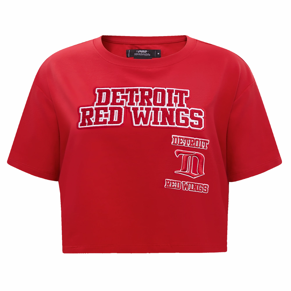 PLAYERA CROP NHL DETROIT RED WINGS RETRO CLASSICS PARA MUJER