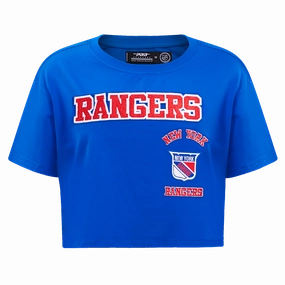 PLAYERA CROP NHL NEW YORK RANGERS RETRO CLASSICS PARA MUJER
