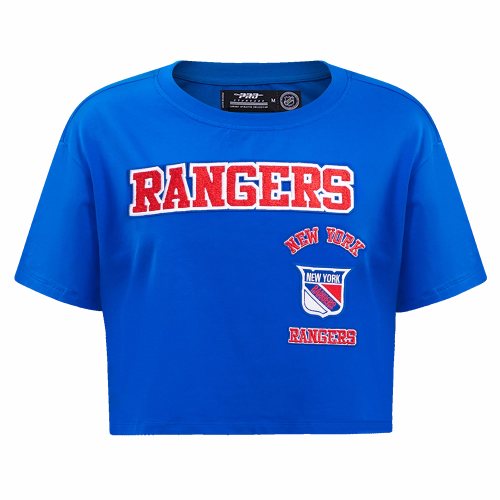 PLAYERA CROP NHL NEW YORK RANGERS RETRO CLASSICS PARA MUJER