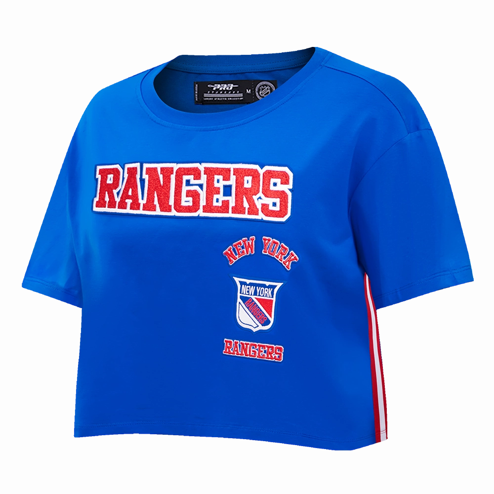 PLAYERA CROP NHL NEW YORK RANGERS RETRO CLASSICS PARA MUJER