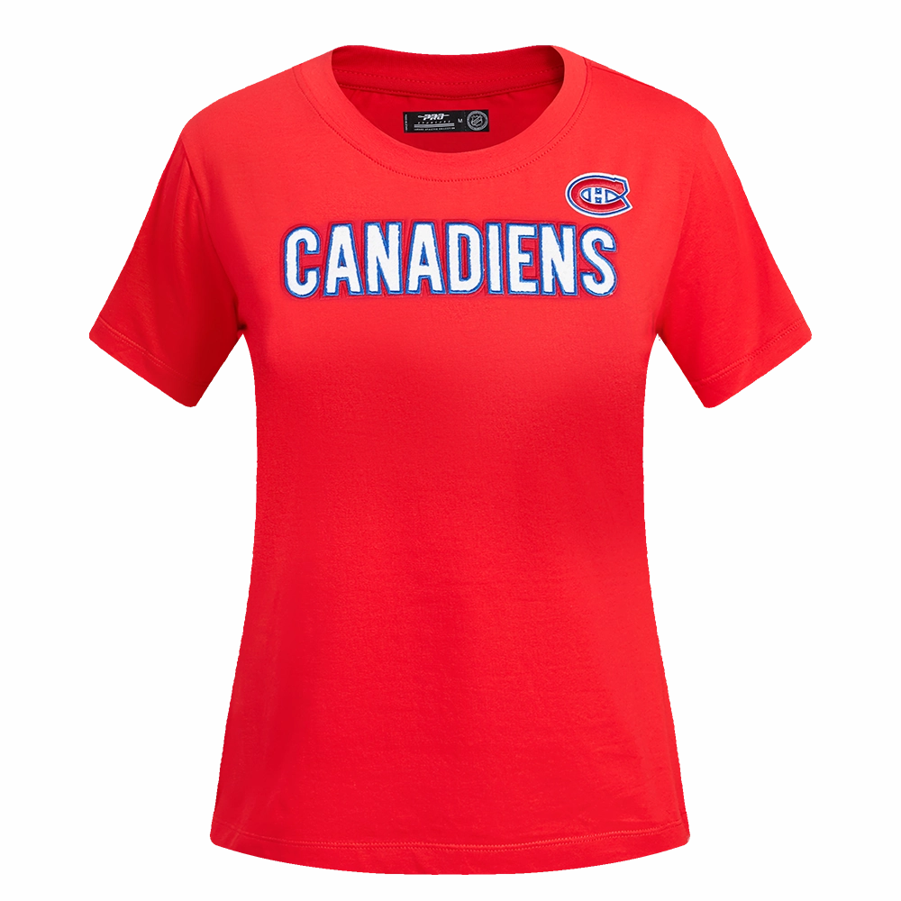 PLAYERA NHL MONTREAL CANADIENS CLASSIC CHENILLE PARA MUJER